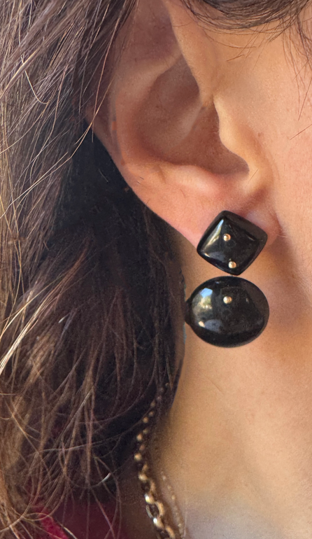 Mobile Earrings Onyx Small