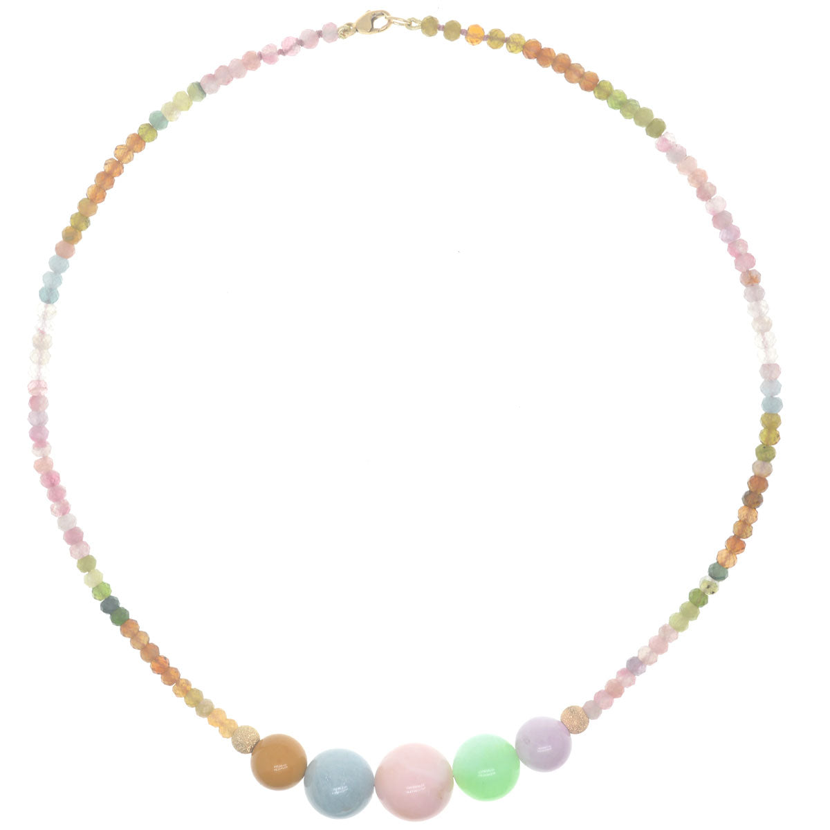 Bubbles Necklace - Rainbow Tourmaline