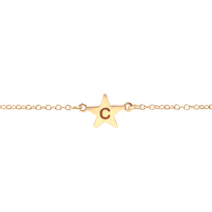 Custom Enamel Initial Shapes Bracelet