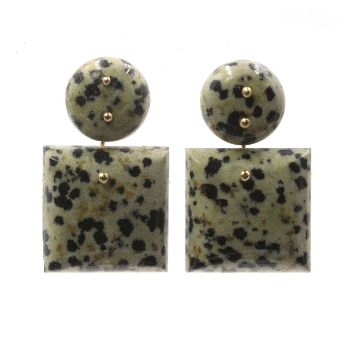 Mobile Earrings Mini Dalmatian Double