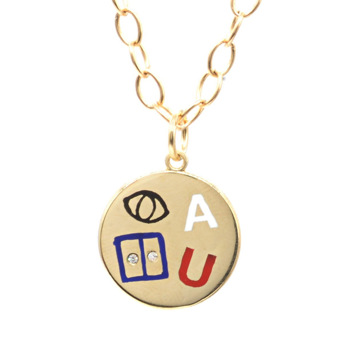 Eye Adore You Rebus Necklace