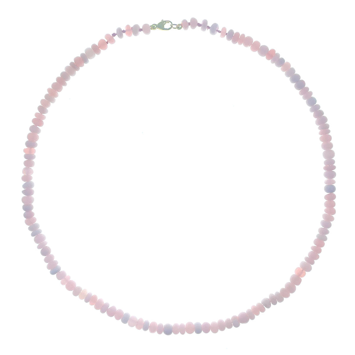 Beaded Mini Pink Opal Necklace