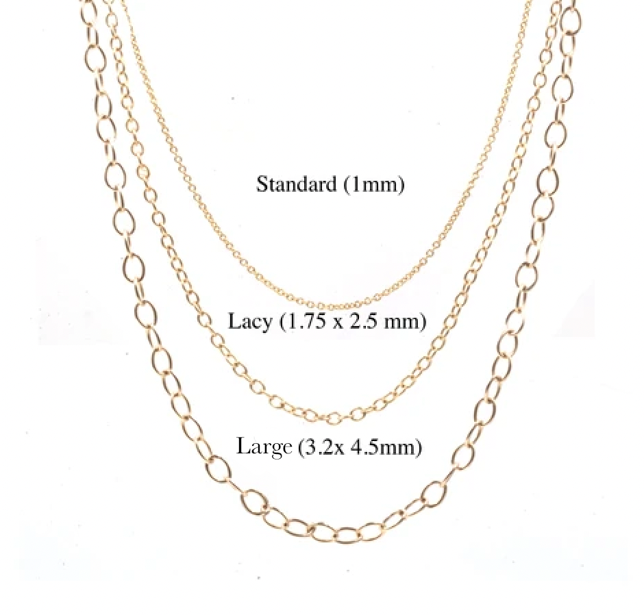 14k Yellow Gold Chain Add on Necklace
