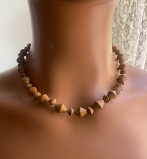 Beaded Vintage Style Scenic Jasper Necklace